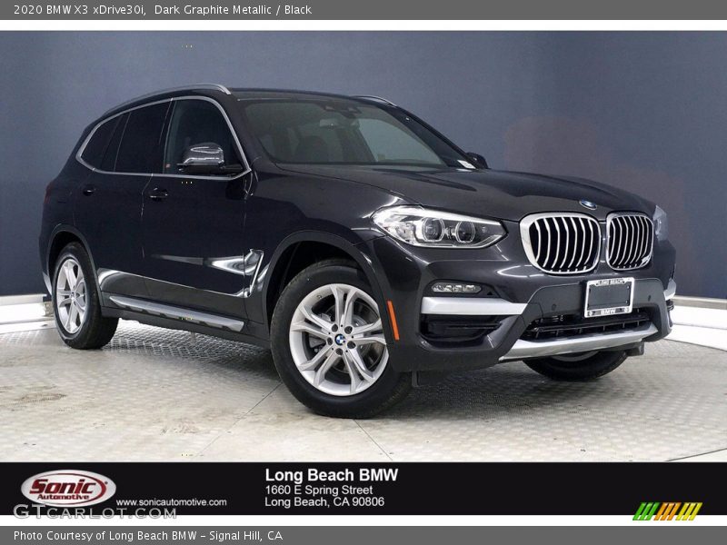 Dark Graphite Metallic / Black 2020 BMW X3 xDrive30i