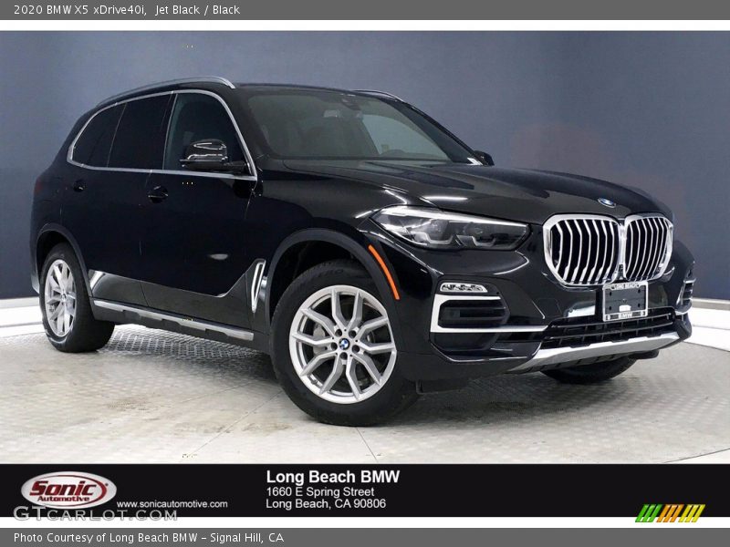 Jet Black / Black 2020 BMW X5 xDrive40i