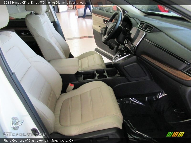 White Diamond Pearl / Ivory 2018 Honda CR-V EX-L AWD