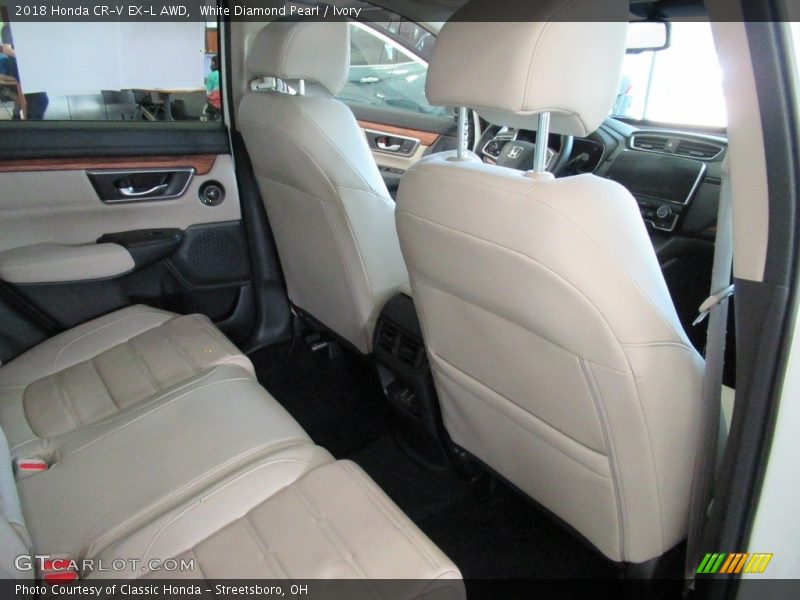 White Diamond Pearl / Ivory 2018 Honda CR-V EX-L AWD