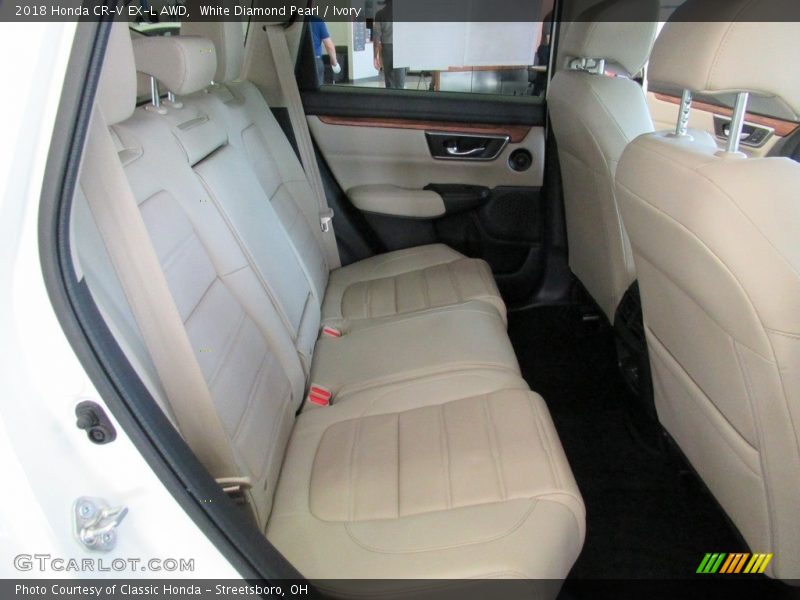 White Diamond Pearl / Ivory 2018 Honda CR-V EX-L AWD