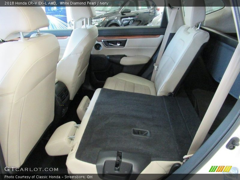 White Diamond Pearl / Ivory 2018 Honda CR-V EX-L AWD