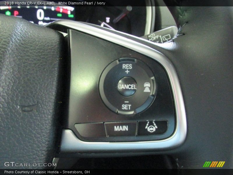 White Diamond Pearl / Ivory 2018 Honda CR-V EX-L AWD