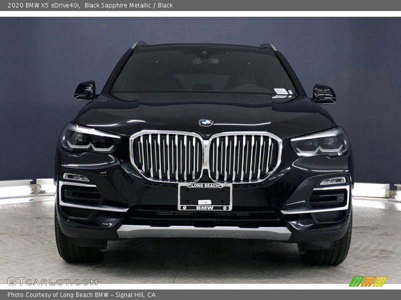 Black Sapphire Metallic / Black 2020 BMW X5 sDrive40i