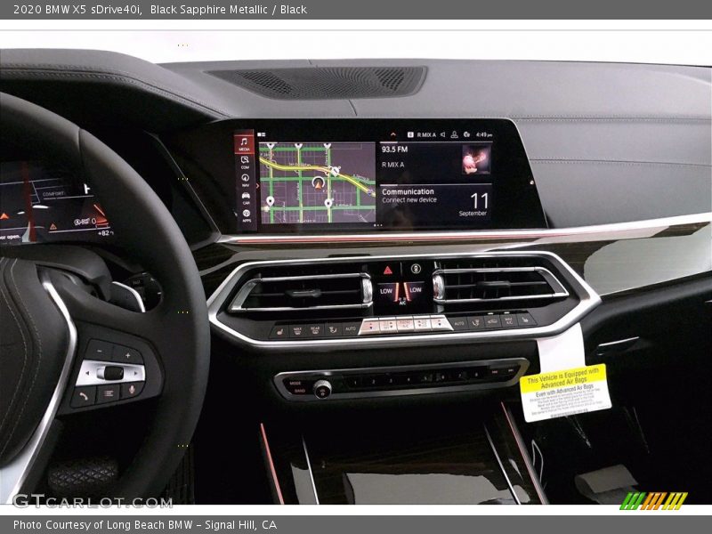 Black Sapphire Metallic / Black 2020 BMW X5 sDrive40i