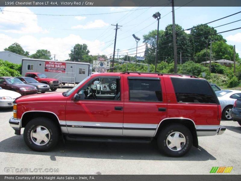 Victory Red / Gray 1996 Chevrolet Tahoe LT 4x4
