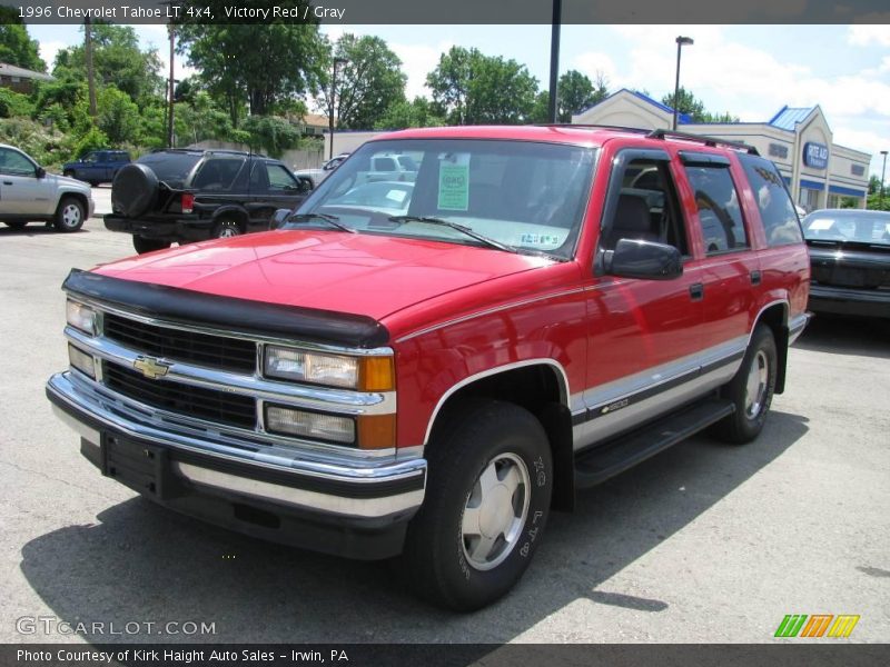 Victory Red / Gray 1996 Chevrolet Tahoe LT 4x4