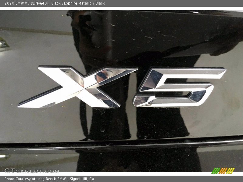 Black Sapphire Metallic / Black 2020 BMW X5 sDrive40i