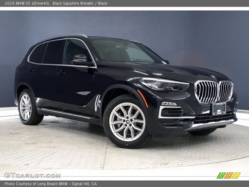 Black Sapphire Metallic / Black 2020 BMW X5 sDrive40i