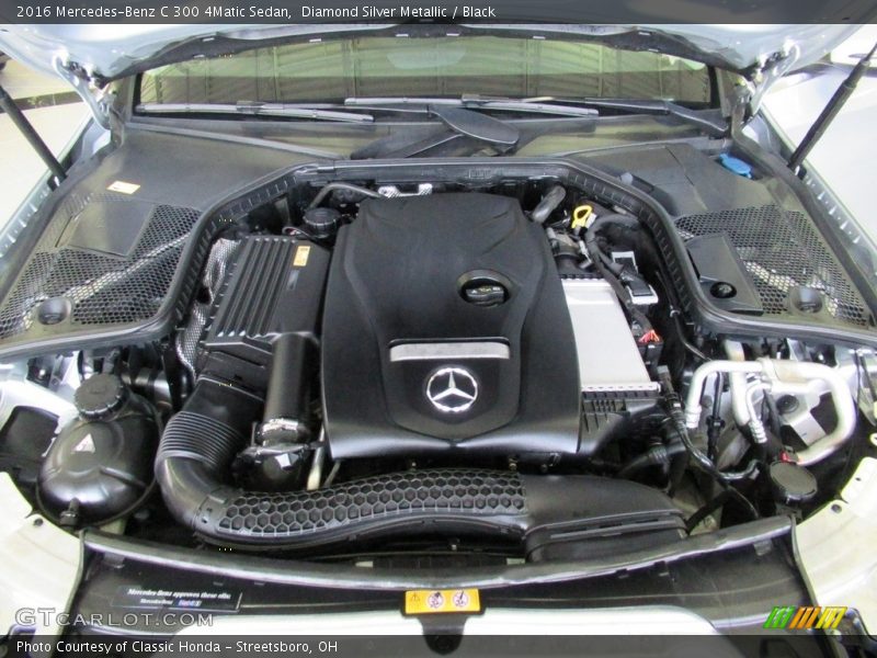 Diamond Silver Metallic / Black 2016 Mercedes-Benz C 300 4Matic Sedan