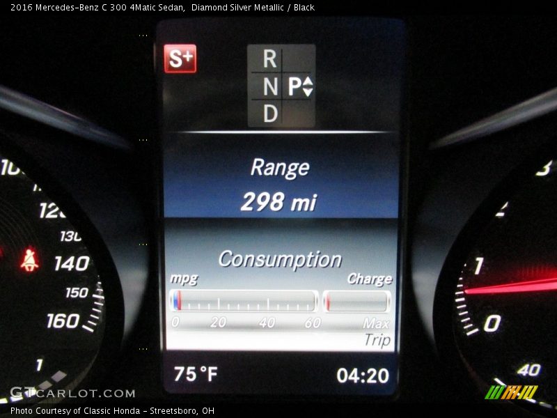 Diamond Silver Metallic / Black 2016 Mercedes-Benz C 300 4Matic Sedan