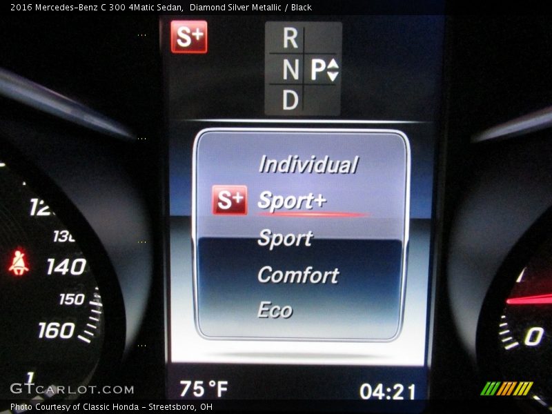 Diamond Silver Metallic / Black 2016 Mercedes-Benz C 300 4Matic Sedan