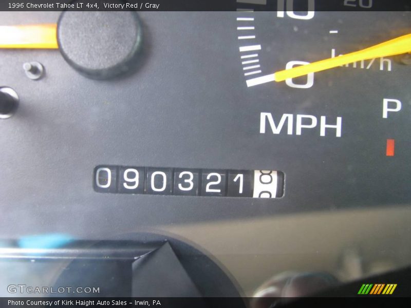 Victory Red / Gray 1996 Chevrolet Tahoe LT 4x4