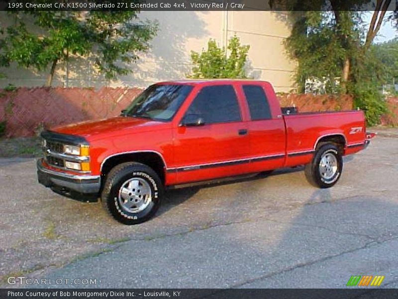 Victory Red / Gray 1995 Chevrolet C/K K1500 Silverado Z71 Extended Cab 4x4