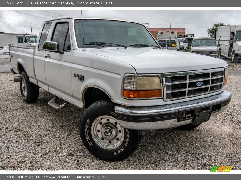  1996 F250 XL Extended Cab 4x4 Oxford White