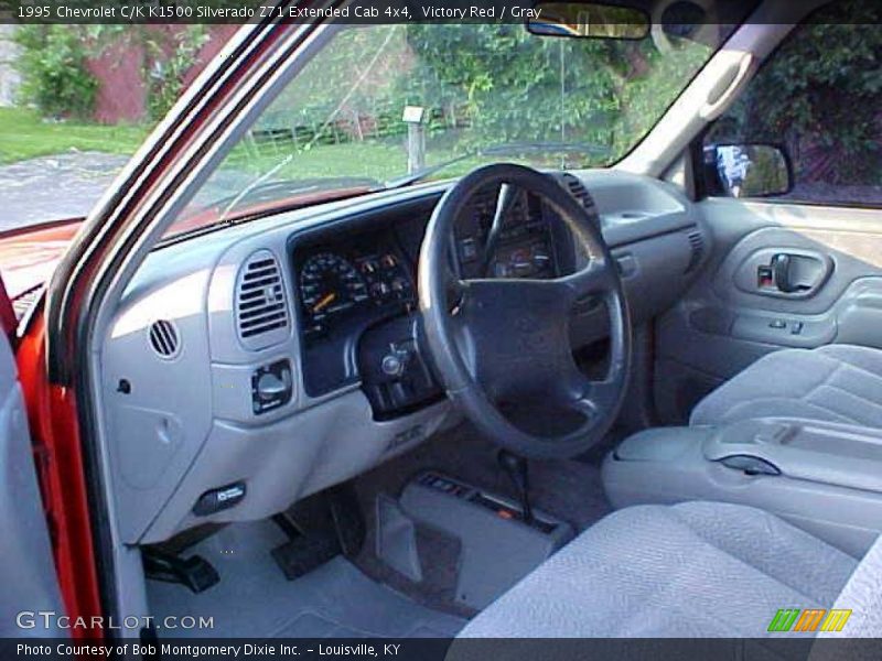 Victory Red / Gray 1995 Chevrolet C/K K1500 Silverado Z71 Extended Cab 4x4
