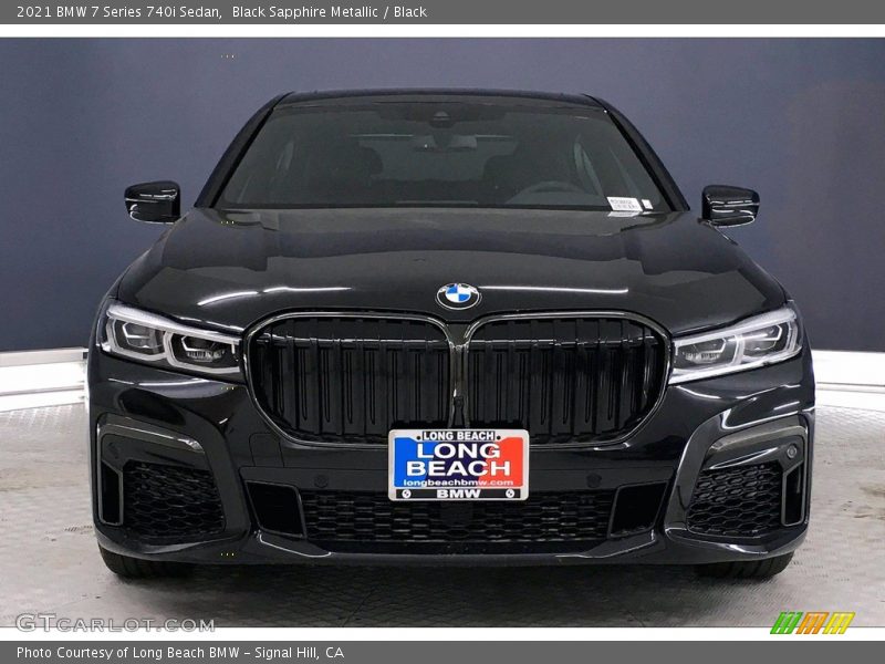 Black Sapphire Metallic / Black 2021 BMW 7 Series 740i Sedan