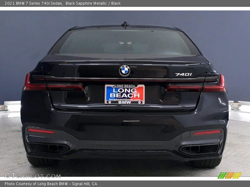 Black Sapphire Metallic / Black 2021 BMW 7 Series 740i Sedan