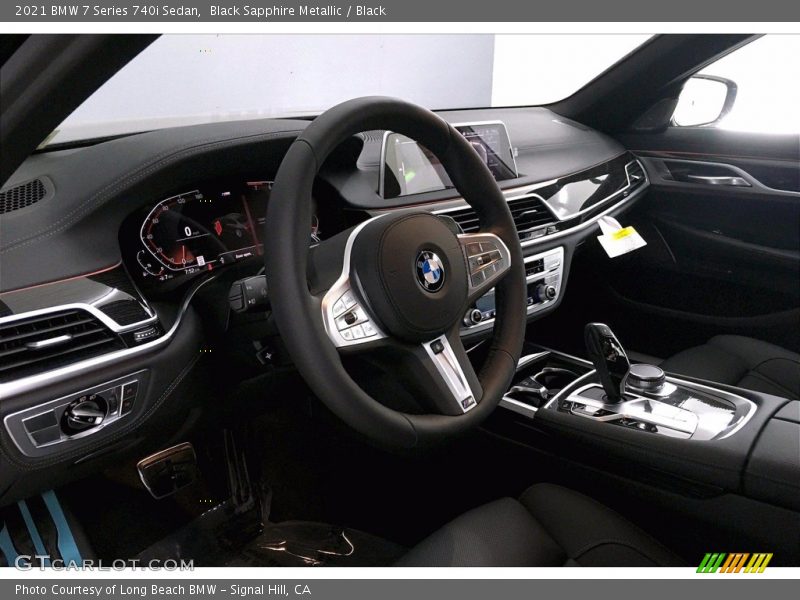Black Sapphire Metallic / Black 2021 BMW 7 Series 740i Sedan