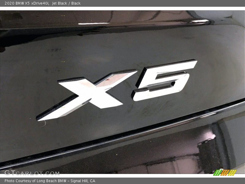 Jet Black / Black 2020 BMW X5 xDrive40i