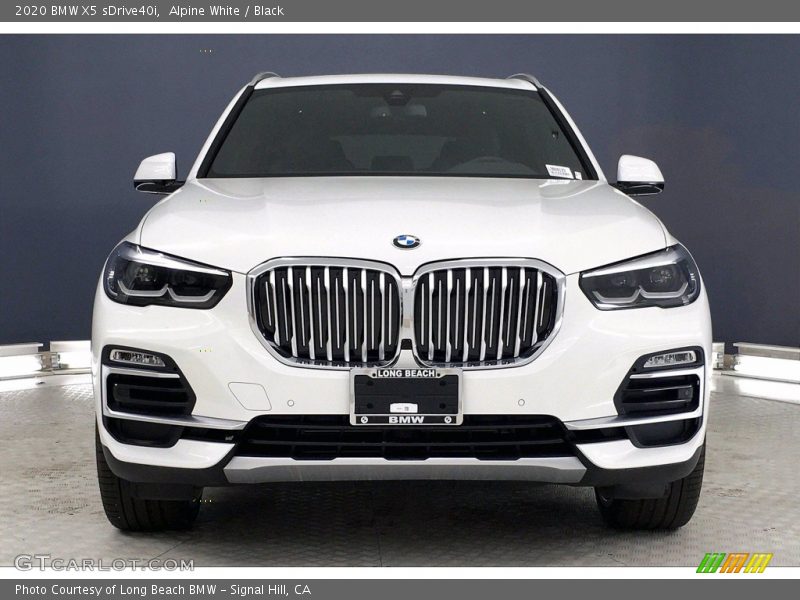 Alpine White / Black 2020 BMW X5 sDrive40i