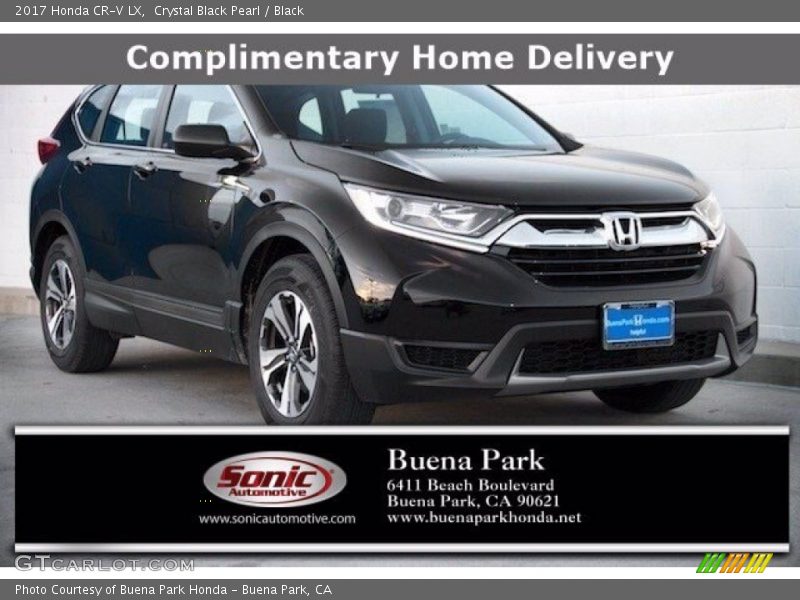 Crystal Black Pearl / Black 2017 Honda CR-V LX