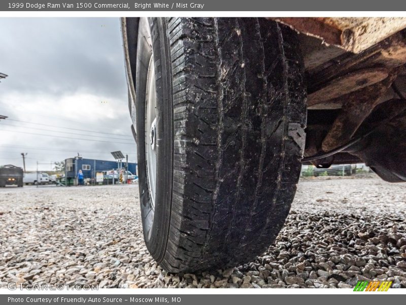 Bright White / Mist Gray 1999 Dodge Ram Van 1500 Commercial