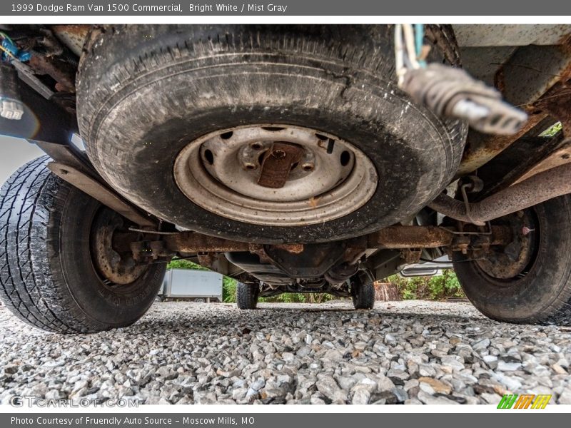 Bright White / Mist Gray 1999 Dodge Ram Van 1500 Commercial
