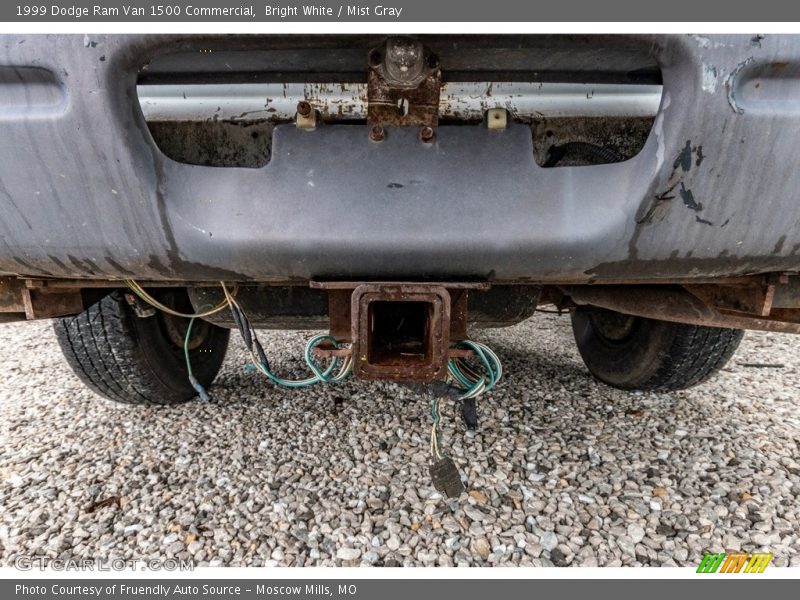 Bright White / Mist Gray 1999 Dodge Ram Van 1500 Commercial