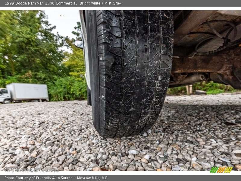 Bright White / Mist Gray 1999 Dodge Ram Van 1500 Commercial