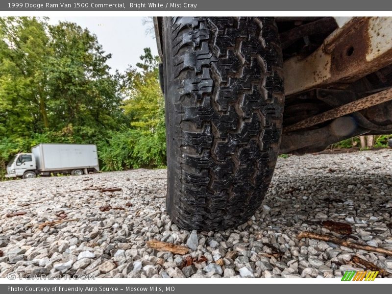 Bright White / Mist Gray 1999 Dodge Ram Van 1500 Commercial