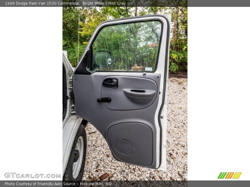 Bright White / Mist Gray 1999 Dodge Ram Van 1500 Commercial