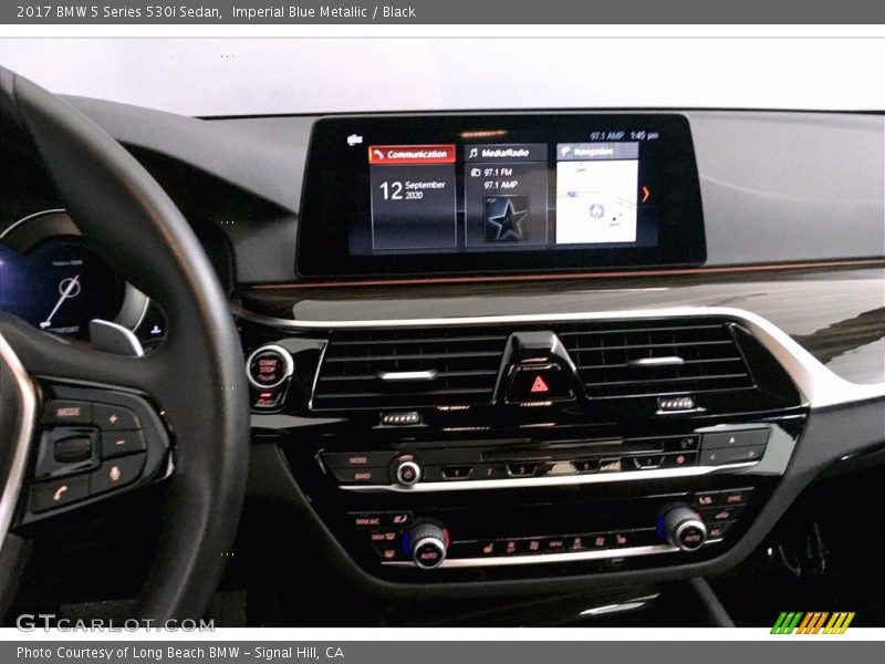 Imperial Blue Metallic / Black 2017 BMW 5 Series 530i Sedan