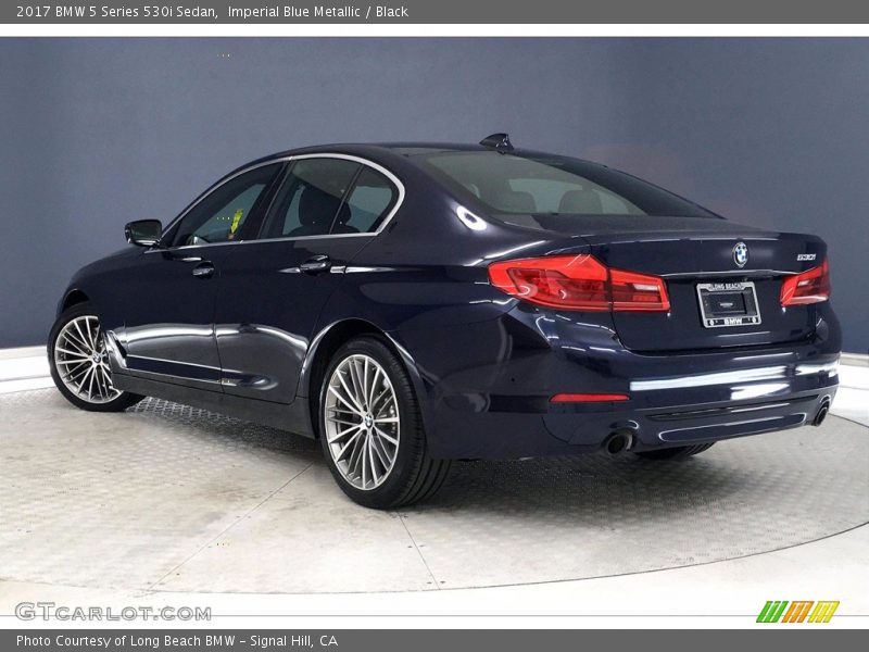 Imperial Blue Metallic / Black 2017 BMW 5 Series 530i Sedan