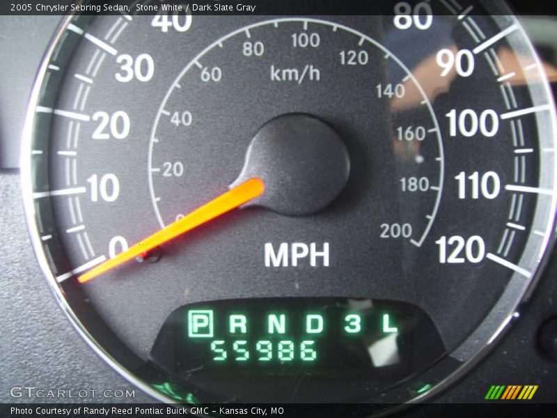 Stone White / Dark Slate Gray 2005 Chrysler Sebring Sedan