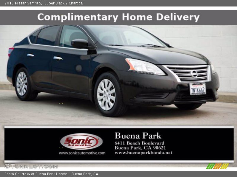 Super Black / Charcoal 2013 Nissan Sentra S