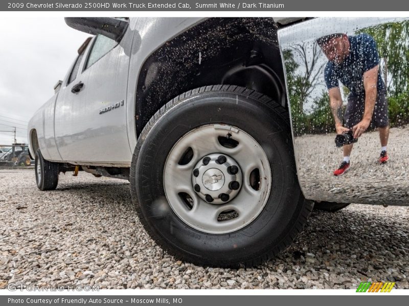 Summit White / Dark Titanium 2009 Chevrolet Silverado 2500HD Work Truck Extended Cab