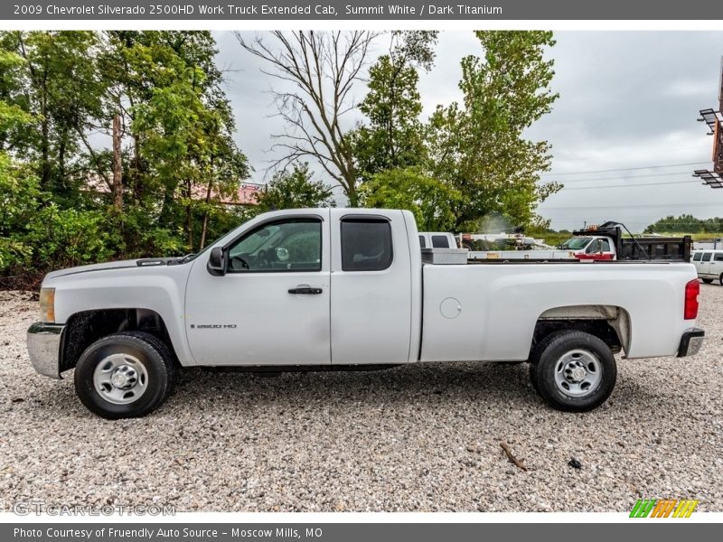 Summit White / Dark Titanium 2009 Chevrolet Silverado 2500HD Work Truck Extended Cab