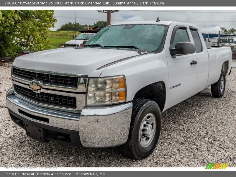 Summit White / Dark Titanium 2009 Chevrolet Silverado 2500HD Work Truck Extended Cab