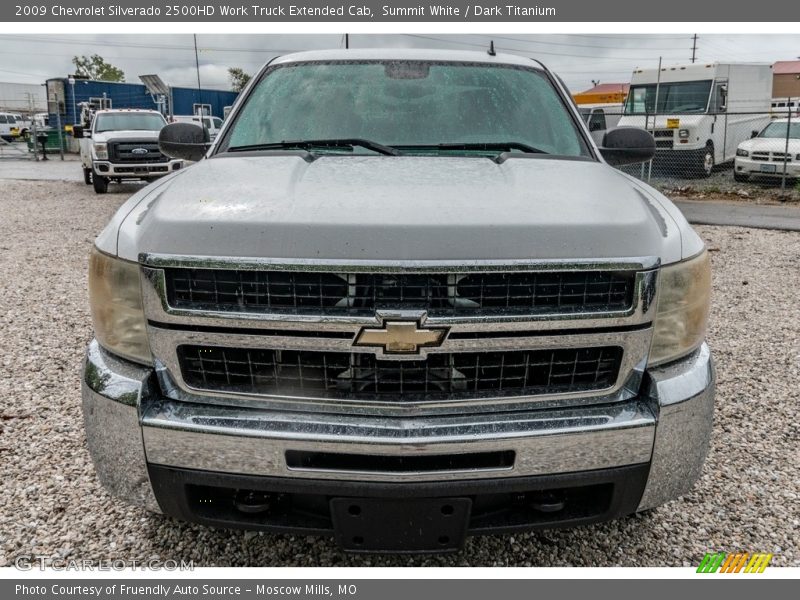 Summit White / Dark Titanium 2009 Chevrolet Silverado 2500HD Work Truck Extended Cab