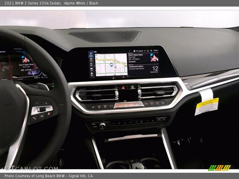 Controls of 2021 3 Series 330e Sedan