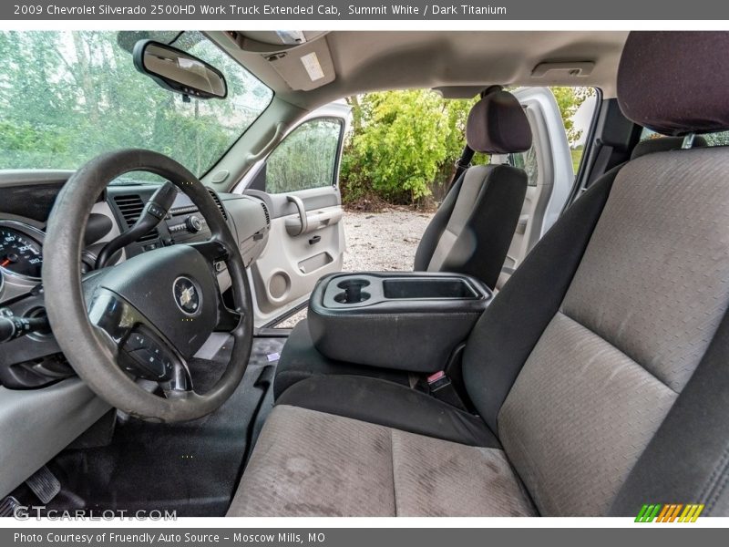 Summit White / Dark Titanium 2009 Chevrolet Silverado 2500HD Work Truck Extended Cab