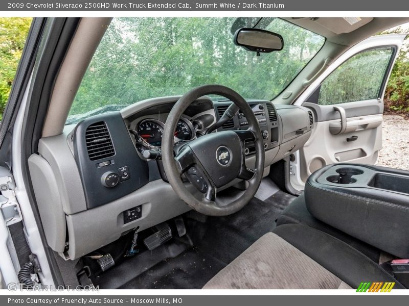 Summit White / Dark Titanium 2009 Chevrolet Silverado 2500HD Work Truck Extended Cab