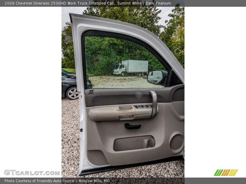 Summit White / Dark Titanium 2009 Chevrolet Silverado 2500HD Work Truck Extended Cab