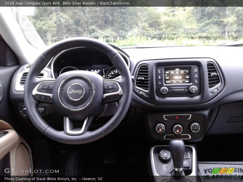 Billet Silver Metallic / Black/Sandstorm 2018 Jeep Compass Sport 4x4