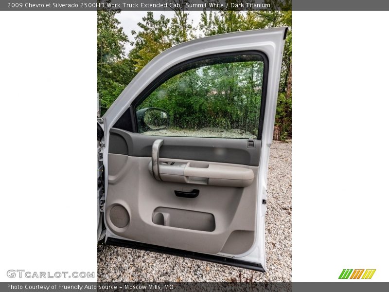 Summit White / Dark Titanium 2009 Chevrolet Silverado 2500HD Work Truck Extended Cab