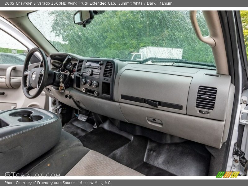 Summit White / Dark Titanium 2009 Chevrolet Silverado 2500HD Work Truck Extended Cab
