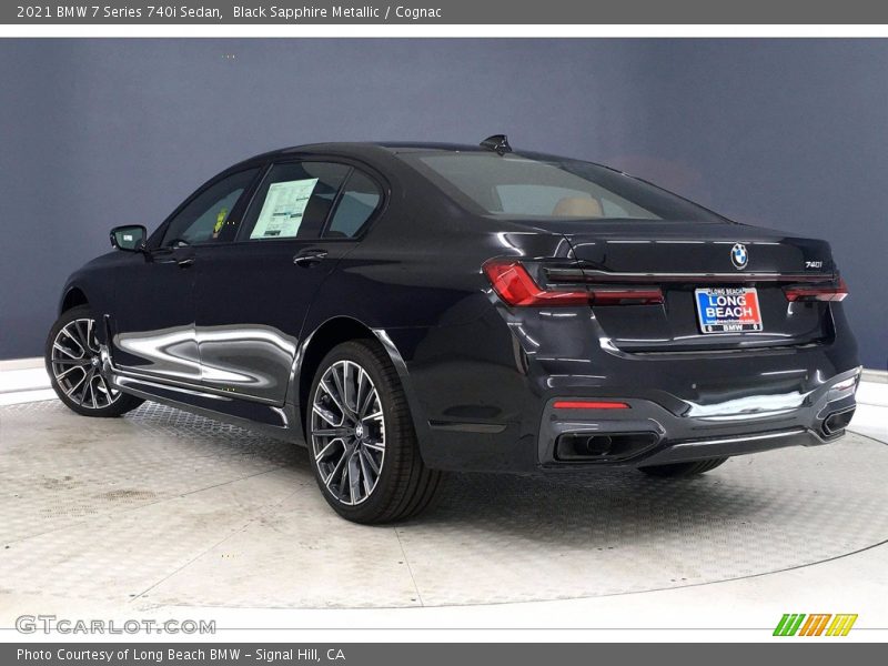 Black Sapphire Metallic / Cognac 2021 BMW 7 Series 740i Sedan