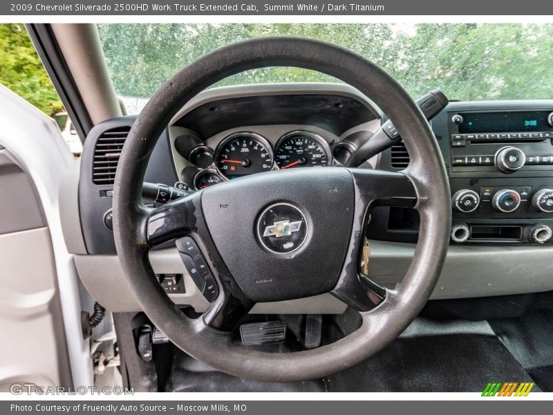Summit White / Dark Titanium 2009 Chevrolet Silverado 2500HD Work Truck Extended Cab