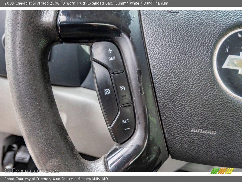 Summit White / Dark Titanium 2009 Chevrolet Silverado 2500HD Work Truck Extended Cab